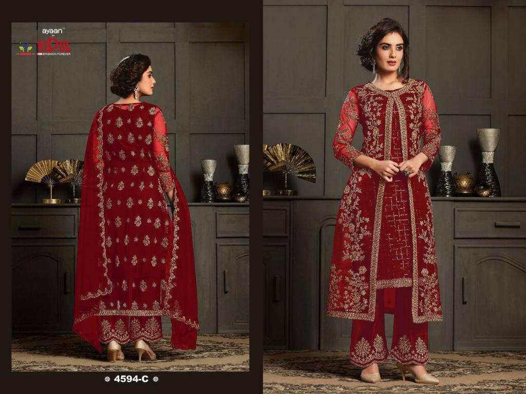 Ayaan 4594 By Vipul Embroidery Designer Salwar Suits